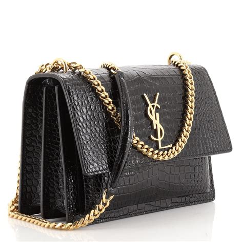 saint laurent medium|saint laurent crocodile bag.